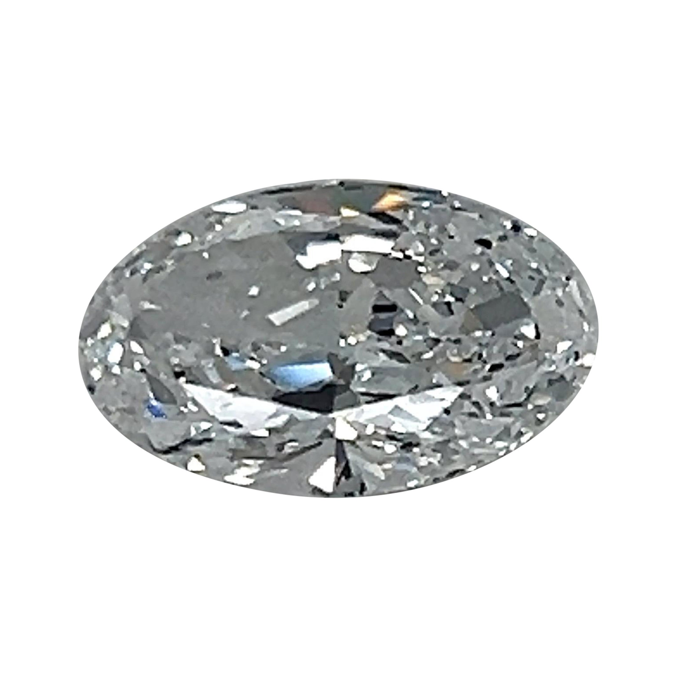 GIA Certified 5.01 Carat Oval Cut D-IF Diamond Loose Gemstone For Sale