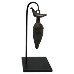 Ancient Roman Bird On Urn Amulet Pendant Necklace Bronze 1st-2nd century AD