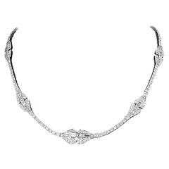 9 ct Diamond Riviera Style Necklace