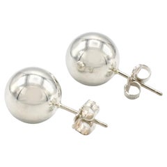 Tiffany & Co. Hardware Sterling Silver Ball Bead Stud Earrings