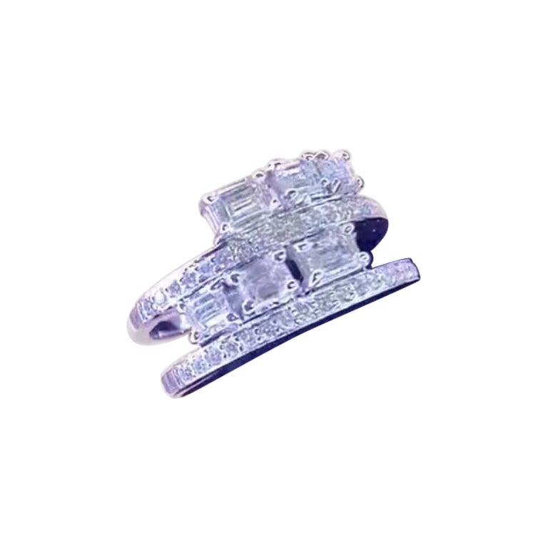 1,44 quilates  Anillo de oro de 18 quilates con diamantes
