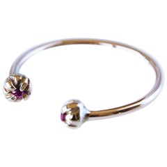 Ring Band Gold Ruby Stackable