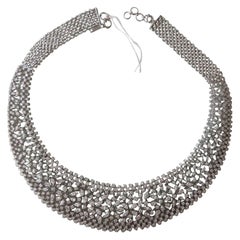 NWT $139, 500 18KT Gold Important Fancy Flower Floral Elaborate Diamond Necklace