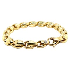 Bracelet 0, 03 Diamonds Yellow Gold 18 Carats