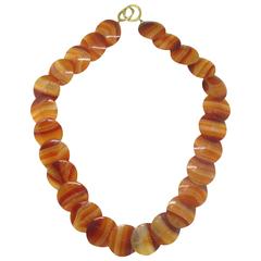 Tiffany & Co. Paloma Picasso Banded Agate Necklace