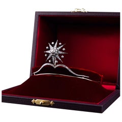 Antique Victorian Tiara with Diamond Star - c.1890