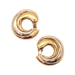 CARTIER Paris Clips d'oreilles audacieux en or massif 18 carats