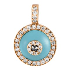 Aaron Basha 18K Rose Gold Diamond Crystal Pendant AB11-111124