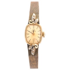 Omega Damen Gelbgold Diamanten-Armbanduhr ca. 1970er Jahre
