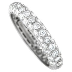 Tiffany & Co. 18K White Gold 1.51ct Diamond Eternity Band TI03-112724