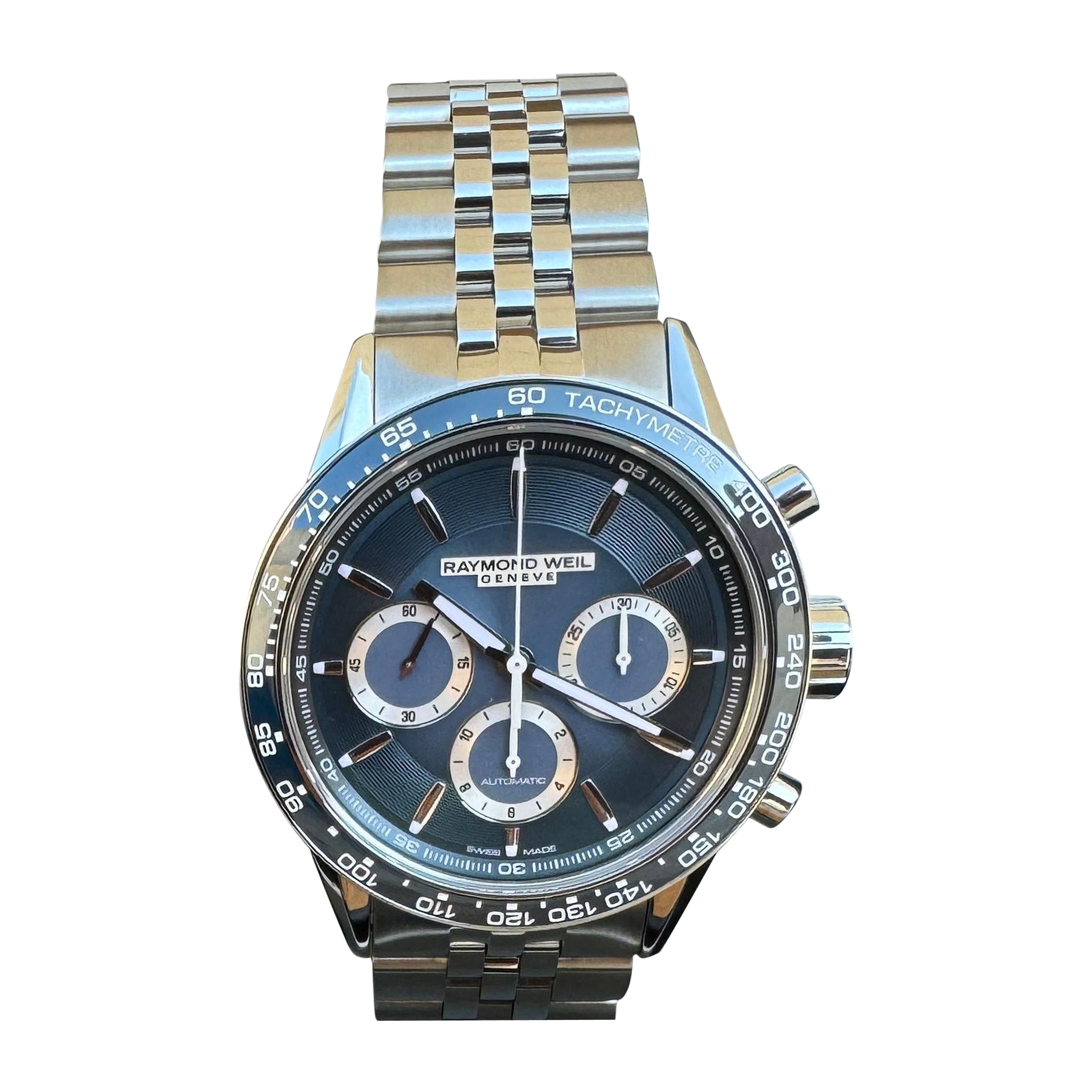 Raymond Weil Freelancer Chronograph 7741-ST3-50021 Montre complète en vente