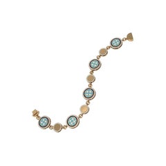 SOHNAA 18Kt Gold Diamond Enamel Miraas Omira Bracelet Medium