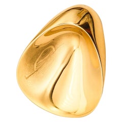 GEORG JENSEN 1960 Nanna Ditzel Anhänger-Brosche aus 18 Karat Gelbgold Modell 1328