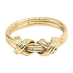Tiffany & Co Double 'X' Design Band Ring