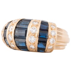 Oscar Heyman Bros. Sapphire and Diamond Ring in 18K Gold