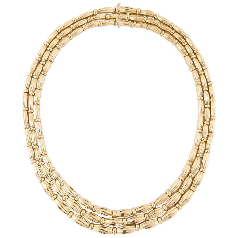 Tiffany and Co. 18K Yellow Gold Necklace For Sale at 1stDibs