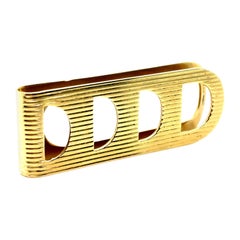 Vintage Tiffany & Co 18 Karat Yellow Gold Money Clip, Circa 1980