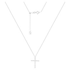 Classic Diamond White 14k Gold Necklace for Her
