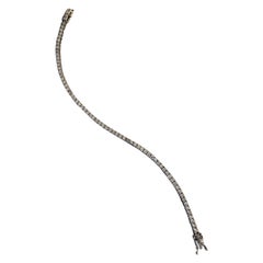 Rundes Brillant-Diamant-Tennisarmband 2,90 cttw in 14k Weißgold