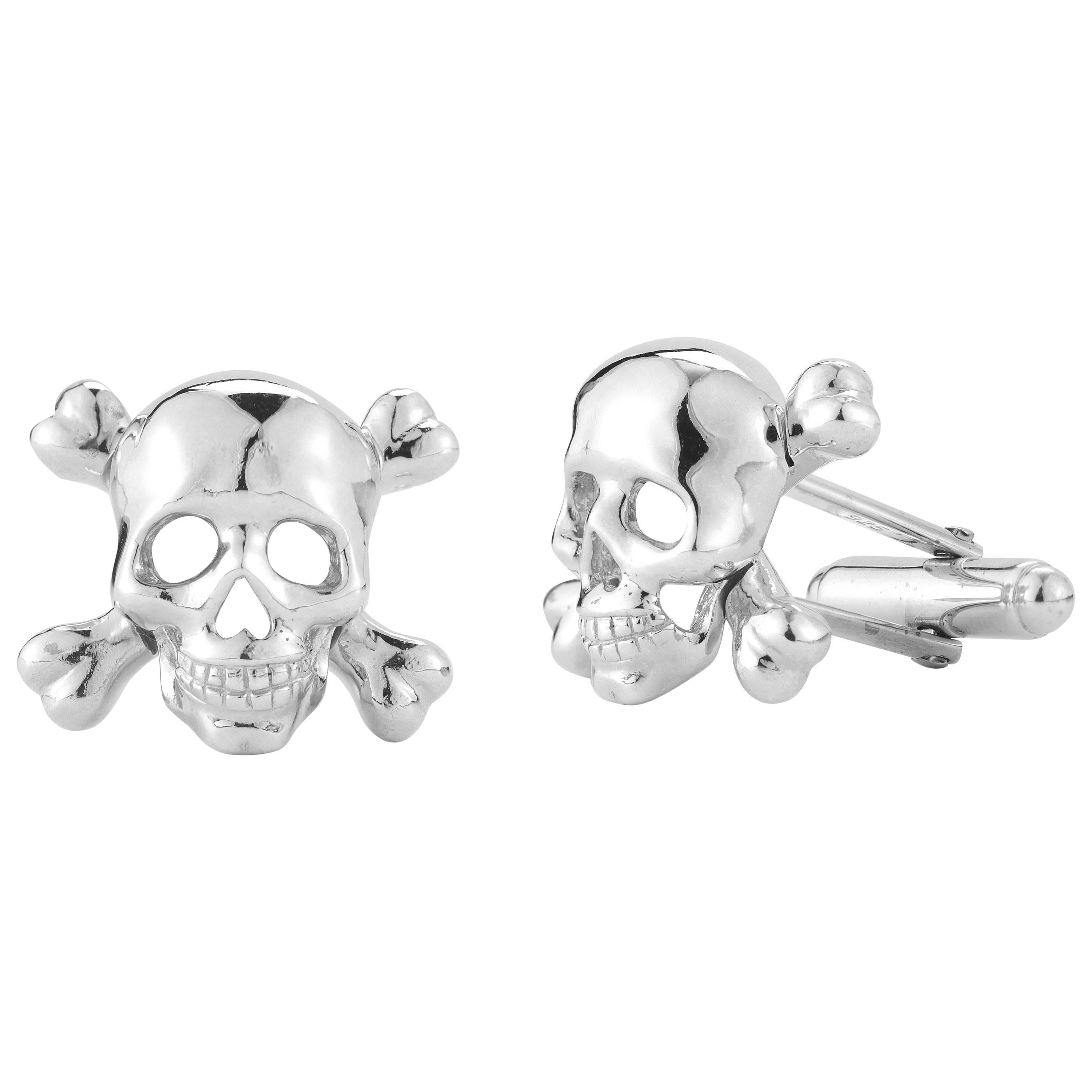 Skull and Bones Cufflinks For Sale