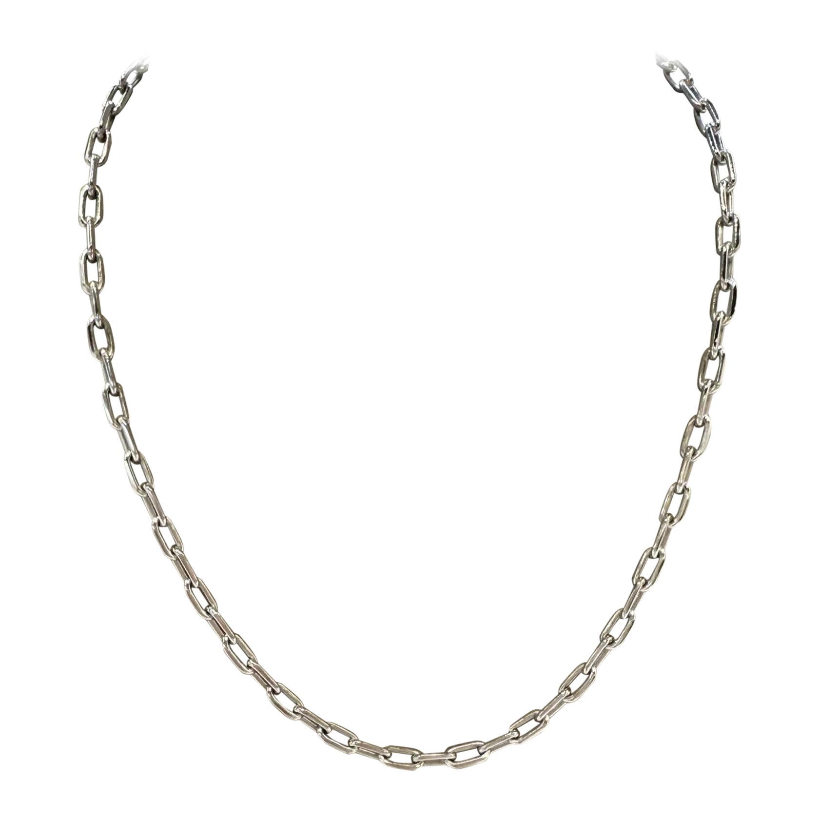 Cartier Santos Dumont Link Chain in 18k White Gold