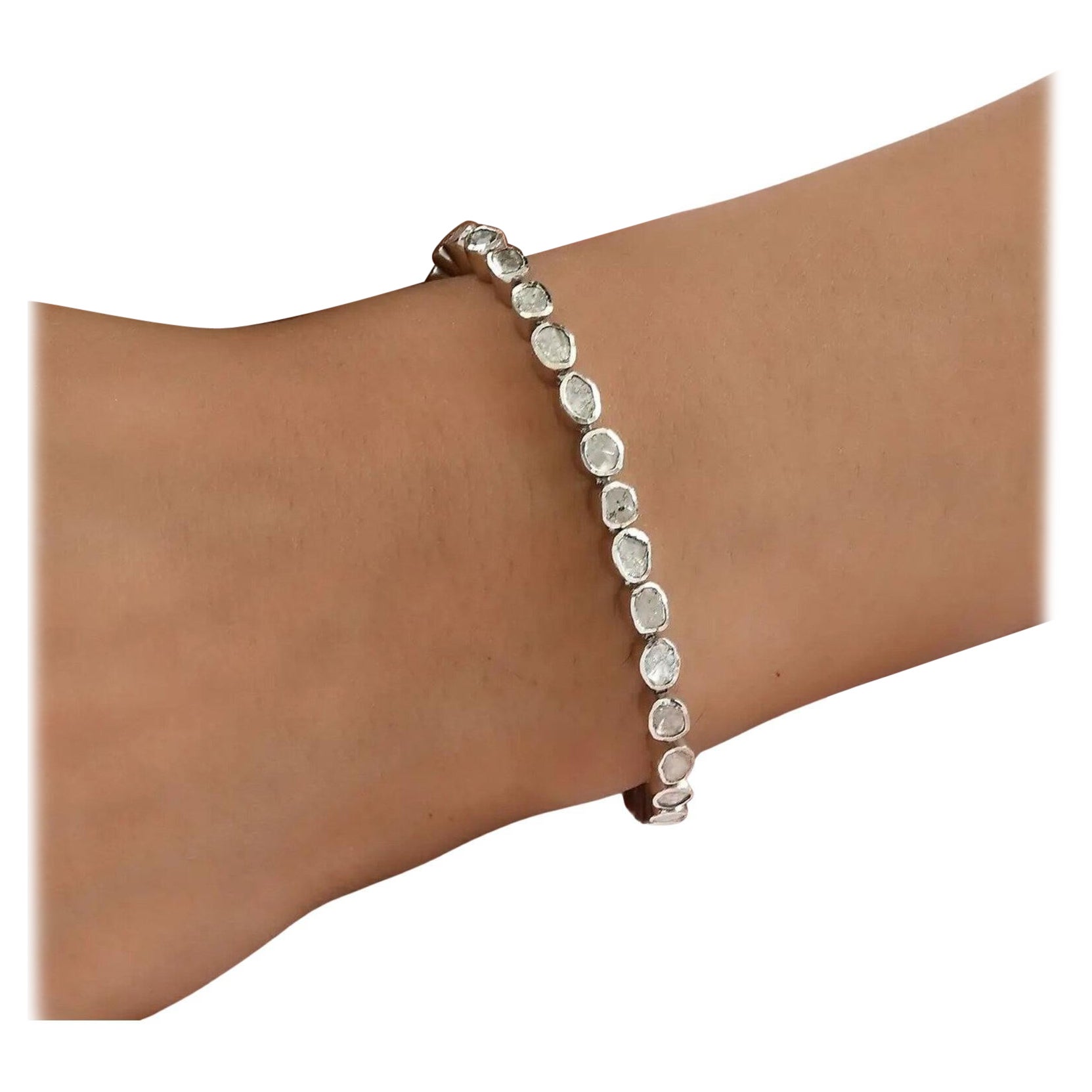 Antique Polki Diamond Bracelet Natural Diamond Victorian  Bracelet