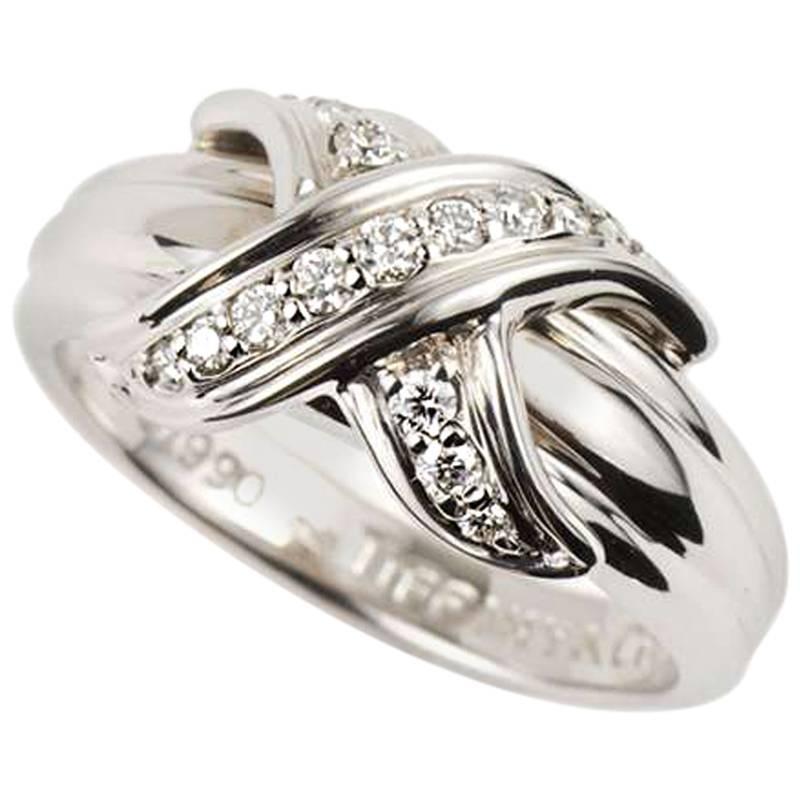 Tiffany & Co. Schlumberger Ring with Diamonds 
