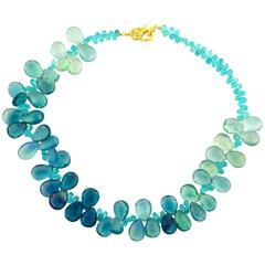 Glittering Natural Brazilian Fluorite Necklace