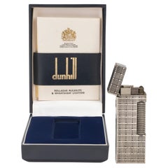 Schönes und seltenes, ikonisches, versilbertes, Schweizer Vintage Dunhill-Leuchter