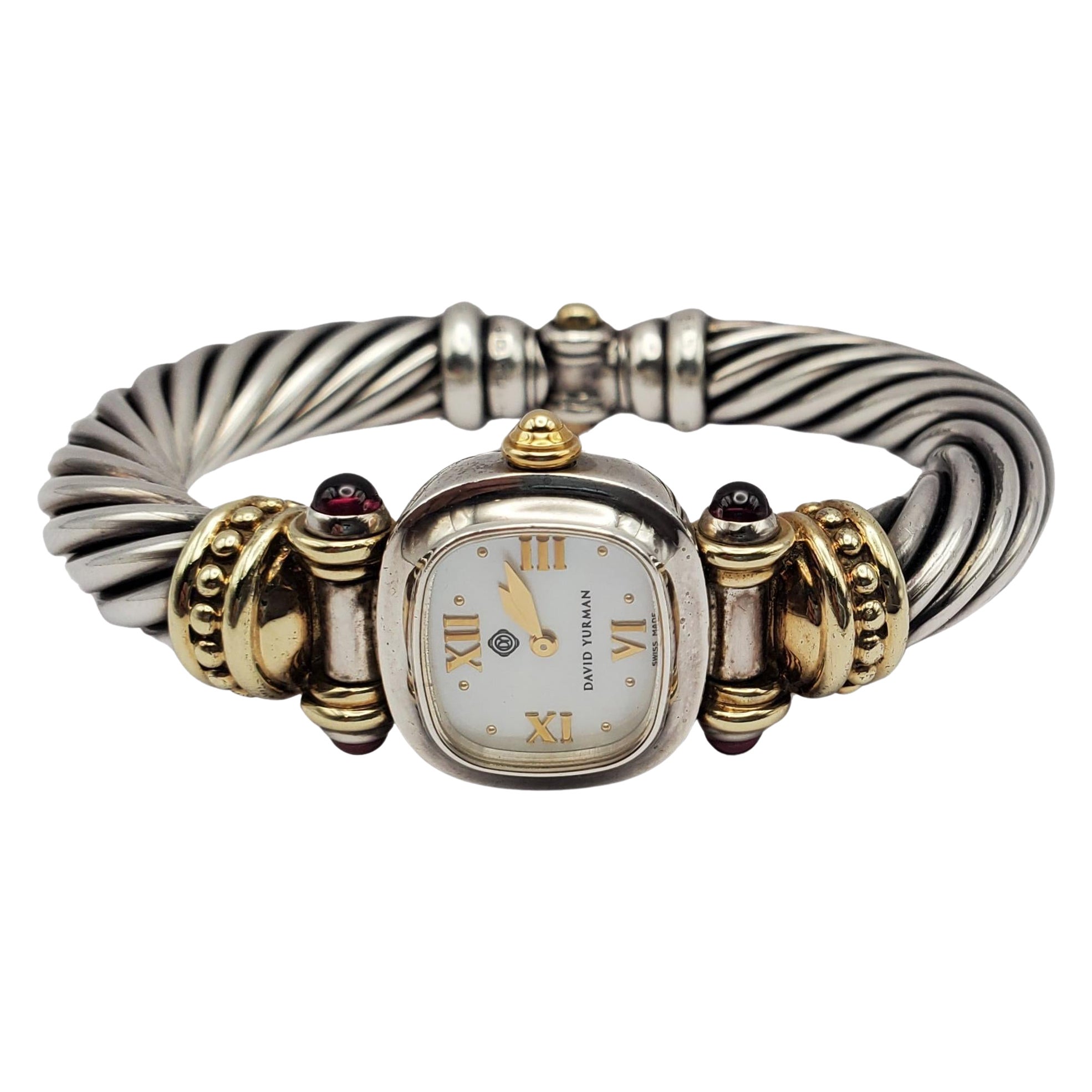 David Yurman 10mm Cable Collection Mop Dial Bangle Watch