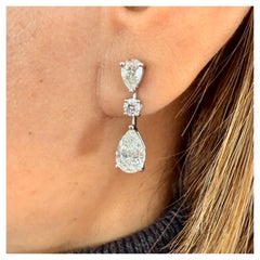 Graff Pear Shape Diamond Earrings