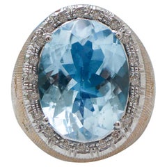 Topas, Diamanten, Rose Gold Ring.
