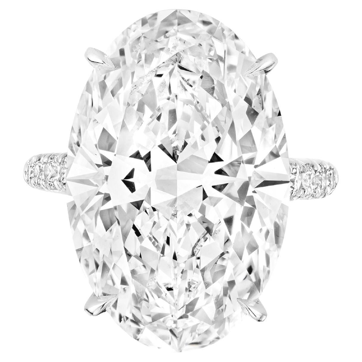 GIA Certified 8 Carat Pear Cut D Color Diamond Engagement Ring