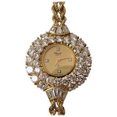 Chopard Ladies Yellow Gold Diamond Bracelet Wristwatch