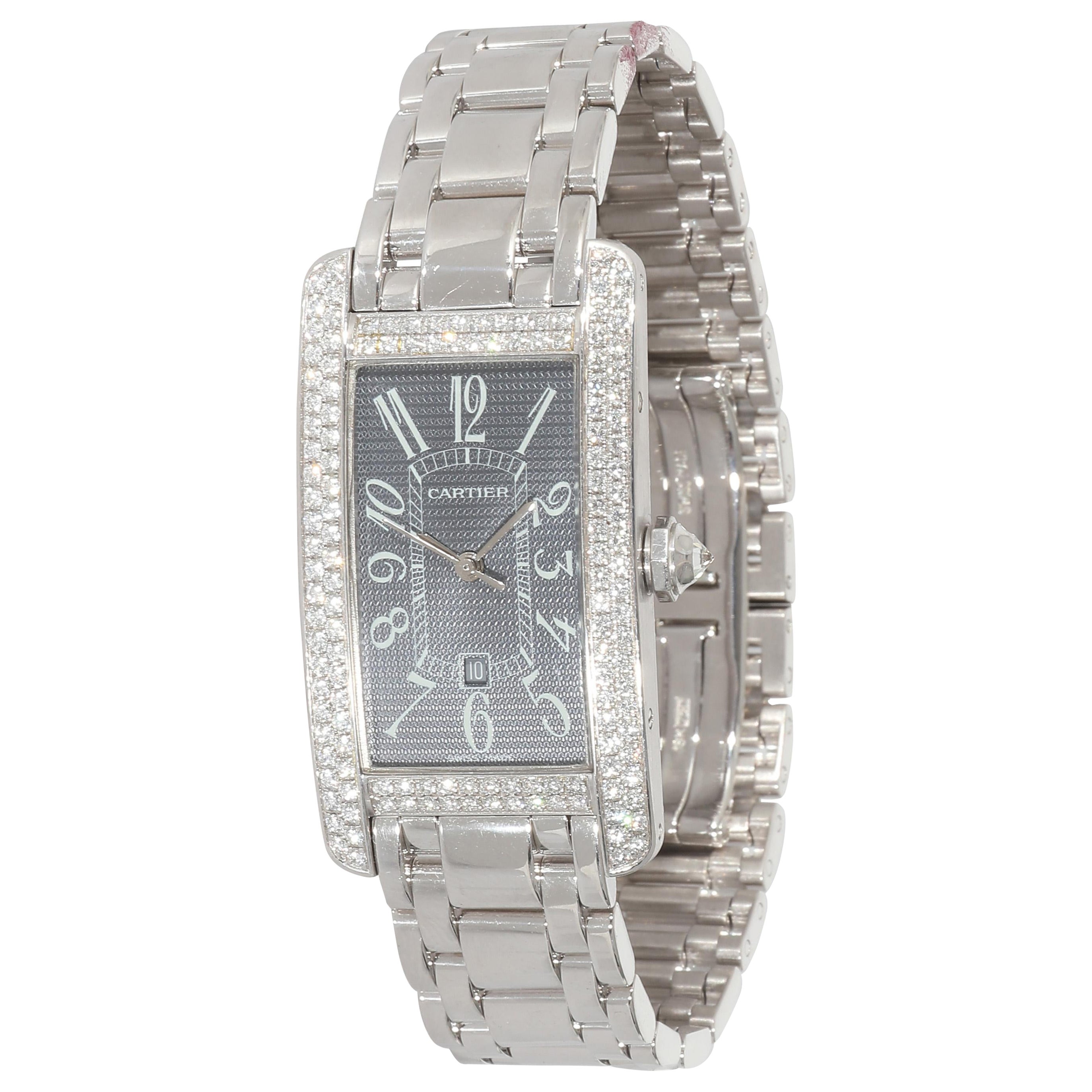 Cartier Tank Americaine de Cartier Montre pour femme 2490 en or blanc 18 carats