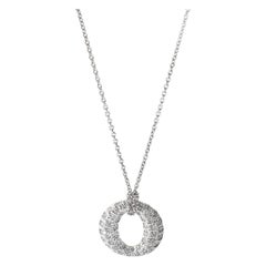 Tiffany & Co. Colgante Círculo de Diamantes Sevillana en Platino 0.75 CTW