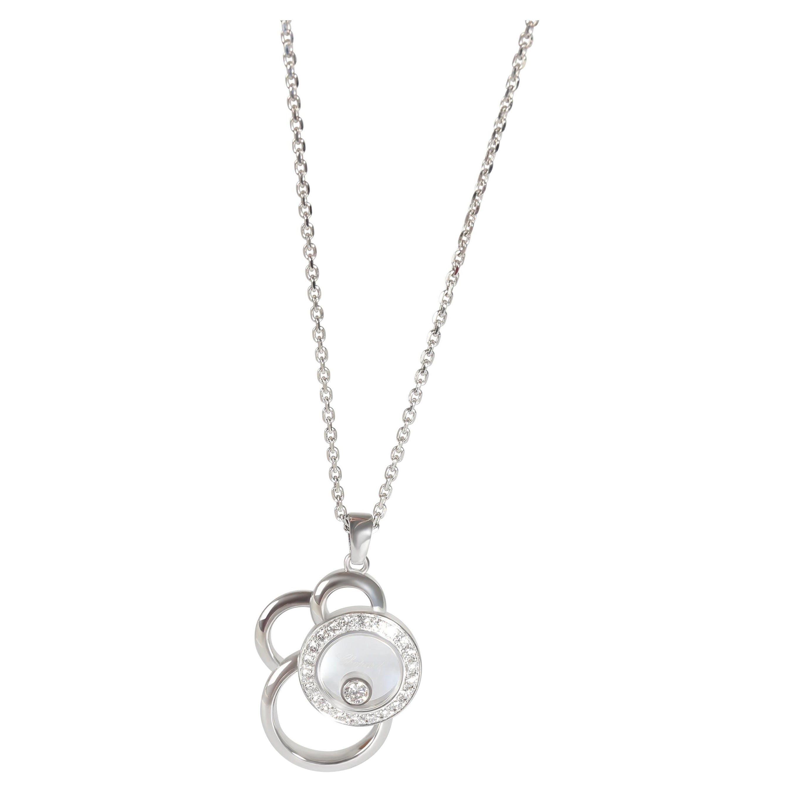Chopard Happy Diamonds Pendant in 18KT White Gold 0.39 CTW