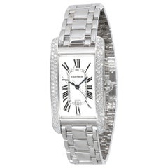 Cartier Tank Americaine WB7026L1 Orologio Unisex in Oro bianco