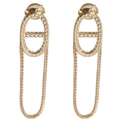 Hermès Chaine d'ancre Danae Earrings in 18K Yellow Gold