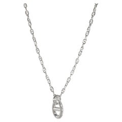 Ciondolo Hermès Farandole in oro bianco 18 carati 0.45 CTW