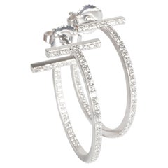 Tiffany & Co. Tiffany T-Ohrringe aus 18 Karat Weißgold mit 0,41 Karat Weißgold