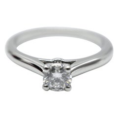 Anello di fidanzamento Cartier Solitaire 1895 (platino)