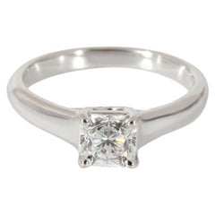 Tiffany & Co. Lucida Diamond Engagement Ring in Platinum G VVS2 0.63 CTW