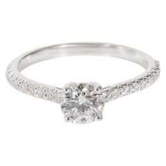 Tiffany & Co. Tiffany Novo Diamant-Verlobungsring aus Platin mit 0,69 Karat Diamant