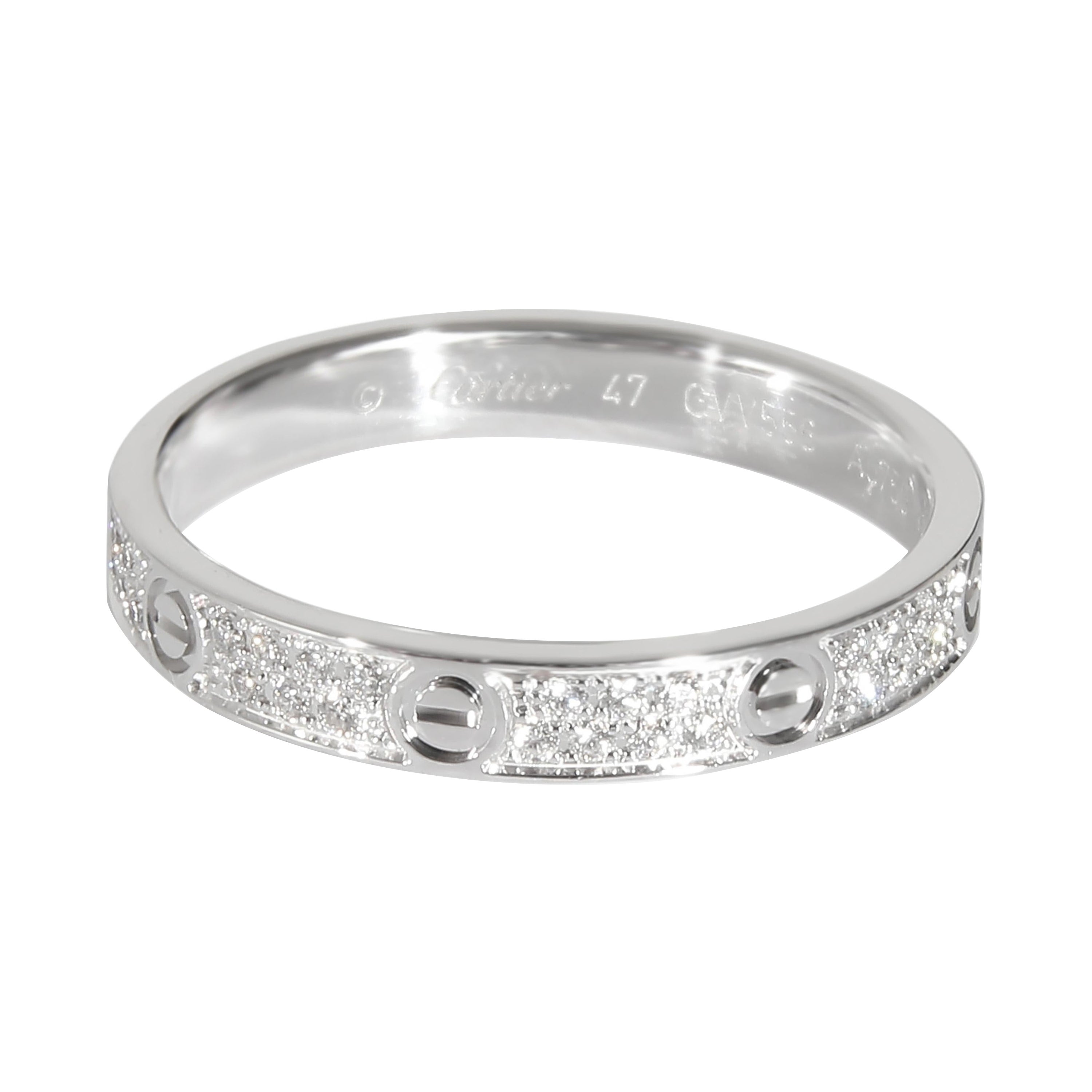Alianza Cartier Amor, Modelo Pequeño (Oro Blanco)
