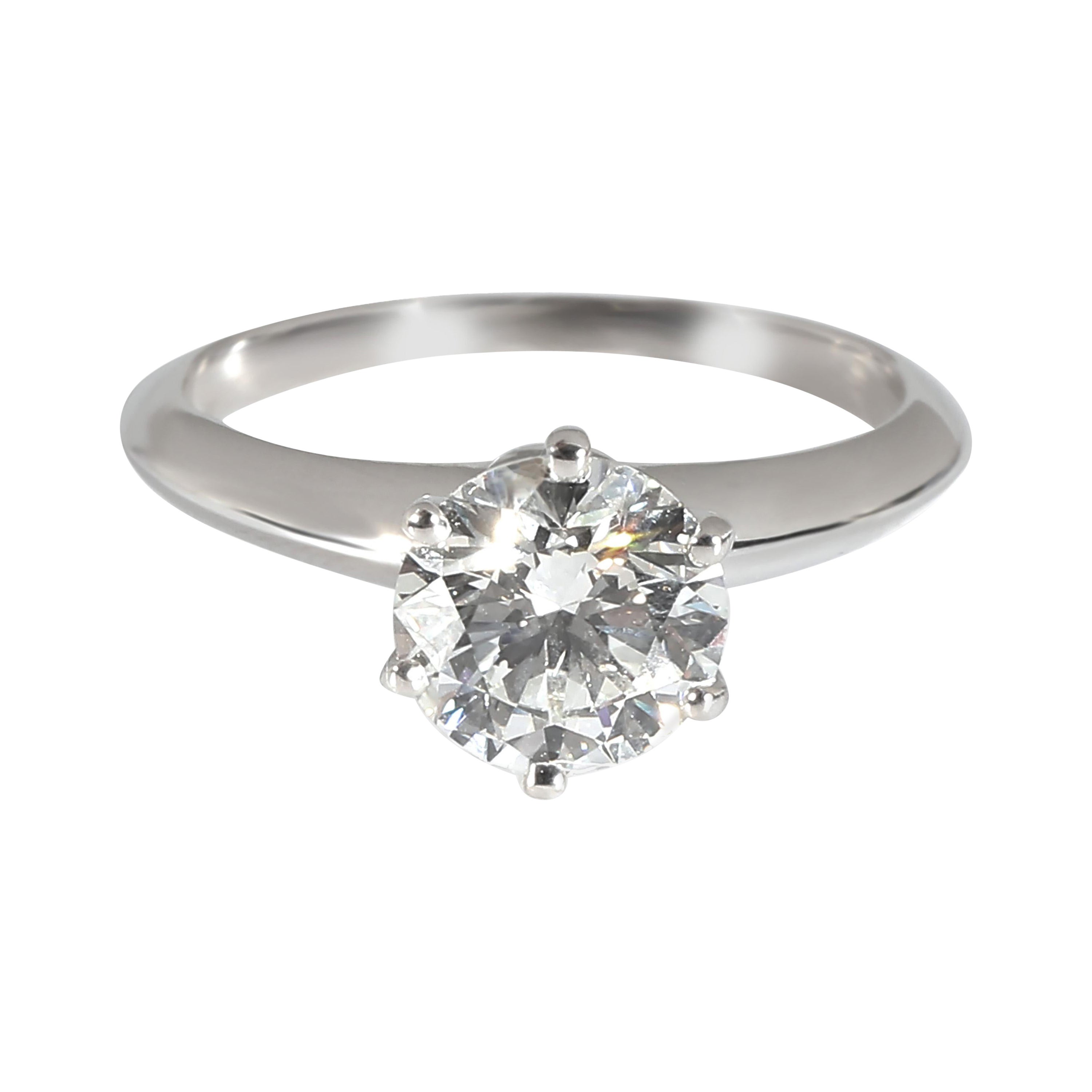 Tiffany & Co. Diamond Engagement Ring in  Platinum G VS1 1.23 CTW