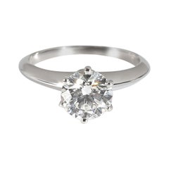 Tiffany & Co. Diamond Engagement Ring in  Platinum G VS1 1.23 CTW