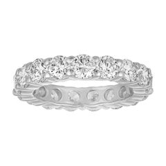 3.50 Carat Diamond Platinum Eternity Band Ring