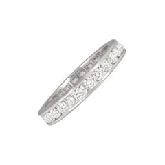 Round Brilliant Cut Diamond Eternity Band Ring (Approx. 1.5-Carats), Platinum