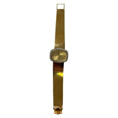 Reloj Clásico Vintage Rolex Orchid Diamonds Halo Set 18 Karat Yellow Gold Estate